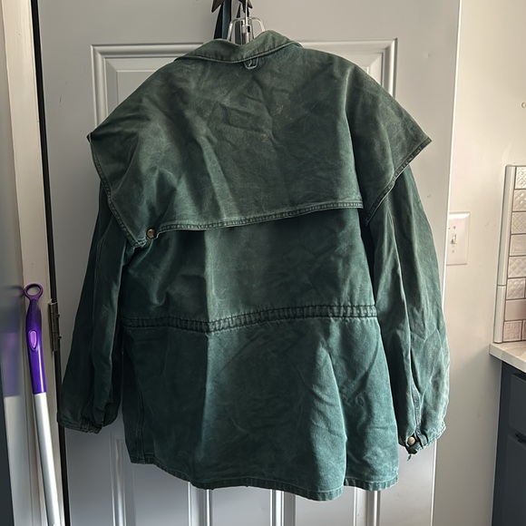 Vintage Union Made in USA Mens Duck Chore Flannel Duster Jacket Large CW043 - Picture 9 of 11